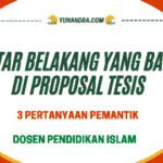 Latar Belakang Proposal Terbaik Tesis S2