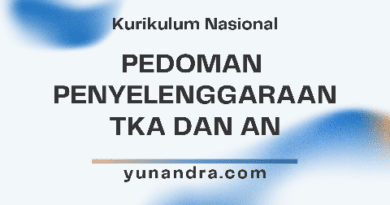 Pedoman penyelenggaraan TKA dan AN